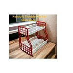 Kenpoly Double Decker Dish Rack (Red & White )