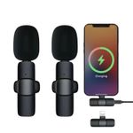 product_image_name-Generic-2 Packs Wireless Lavalier Microphone for iPhone iPad Android Phone PC Laptop, Plug-Play Mini Mic with Noise Reduction, Lapel Microphone Plug-Play for Interview Video Podcast Vlog YouTube TikTok-5