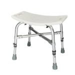 Aluminium Shower Chair, With Height Adjustable 36 To 54 Cm