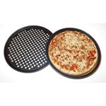 product_image_name-Generic-Pizza Pan With Holes, 2 Pack Carbon Steel Perforated Non-Stick Tray Tool Crispy 11inch-2