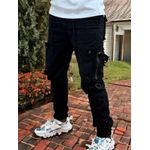 Unisex black cargo pants