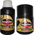 Kangaroo PERMANENT BLACK LEATHER DYE + SHOE CREAM