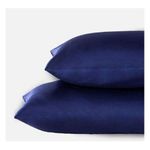 product_image_name-Generic-2 PCS Navy Blue Satin Pillow Cases/Covers-2