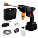 product_image_name-Generic-Rechargeable -Turbo Jet Portable Cordless high Pressure water spray gun Washing machine with two Batteries 6-in-1 Nozzle, 5m  Hose pipe for car washing, garden watering, agricultural irrigation, and daily cleaning-3