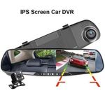 Dashboard Camera 4.3 Inch Car DVR Mirror Car
