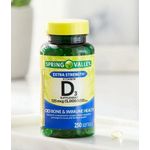Spring valley Extra Strength Vitamin D3 125 mcg (5,000 IU) – 250 Softgels