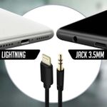product_image_name-Generic-Lightning / Jack to 3.5mm Male Auxiliary Cable - Black-2