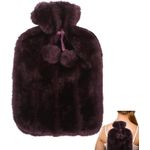 product_image_name-Generic-Hot Water Bottle with Soft Faux Plush Cover for Heat Therapy-1