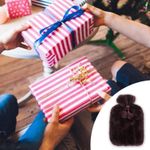 product_image_name-Generic-Hot Water Bottle with Soft Faux Plush Cover for Heat Therapy-4