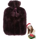 product_image_name-Generic-Hot Water Bottle with Soft Faux Plush Cover for Heat Therapy-5