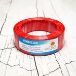 Evin 1.5mm Red Single Core Solid Domestic Use Flame Retardant Electrical Wiring Cable 
