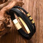 product_image_name-Fashion-Classic Men's Leather Bracelet Handwoven Multi Layer Combination-5