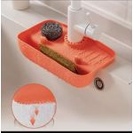 product_image_name-Generic-Kitchen Sink Mat With Drainage Basket And Sponge Holder-3