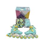 Full Kit Rubber Wheels Roller coaster with Hard Helmet and Protective Guards 