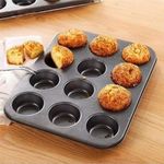 product_image_name-Generic-Non-stick 12 Holes Muffin Pan Tin Cupcake Baking Tray Dish Bakeware-2