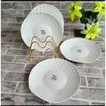 product_image_name-Generic-Elegant White Scallop-Edged Ceramic Plate Set 6-Piece Dinnerware -1