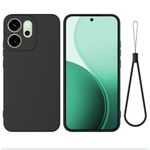 product_image_name-Generic-Oppo Reno 14F Soft Silicone Back Cover Case, Protective Shockproof Ultra-Thin Anti-Scratch Anti-Fingerprint Phone Cover, Black-1