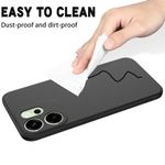 product_image_name-Generic-Oppo Reno 14F Soft Silicone Back Cover Case, Protective Shockproof Ultra-Thin Anti-Scratch Anti-Fingerprint Phone Cover, Black-6