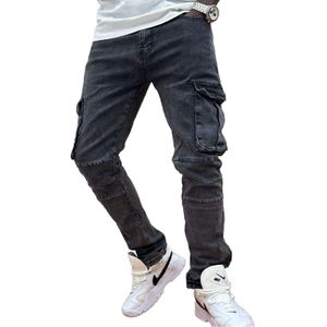 Men grey cargo jeans