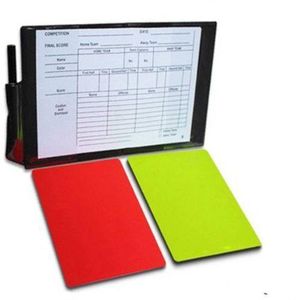Fifa Referee Cards (RED + YELLOW), Pencil & Scorebook Football Foul Card