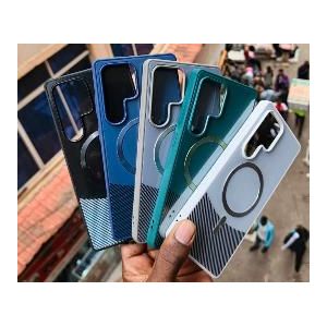 Stylish MagSafe Magnetic Case for Samsung Galaxy S23 Ultra – Durable Hybrid TPU & PC Shockproof Cover (Teal)