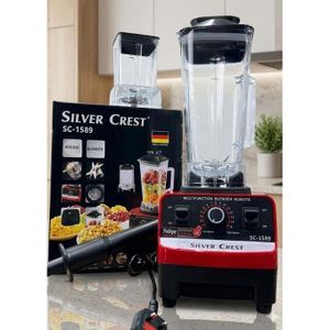 SILVER CREST Heavy Duty Commercial Pro Blender +Grinder Jar - Black/Red