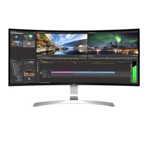 LG Refurbished 34CB99-W 34" UltraWide WQHD Curved IPS Monitor - 3440x1440, USB-C, FreeSync, White