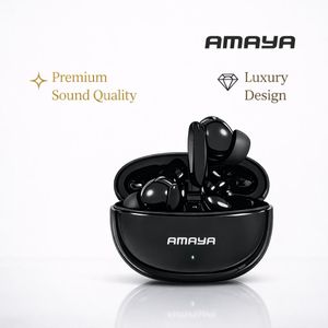Amaya TK05 Premium Wireless Earbuds – Hi-Fi Sound, Luxury Design, Long Battery Life, Bluetooth Sports Earphones