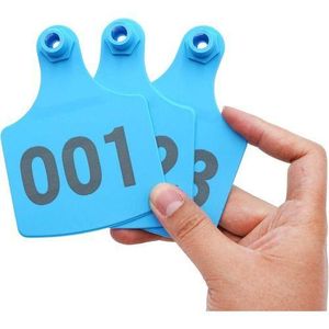 Taggies Cow Ear Tags Blue 100pcs