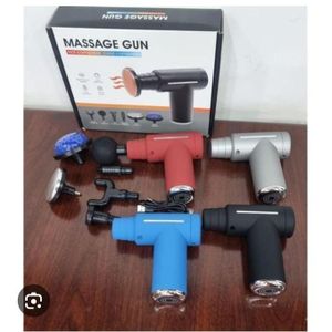 Professional 6-in-1 Massage Gun with Hot & Cold Compress, Deep Tissue Percussion Muscle Massager for Pain Relief, Electric Handheld Body Massager with 6 Interchangeable Heads, USB Rechargeable Athletic Recovery Device