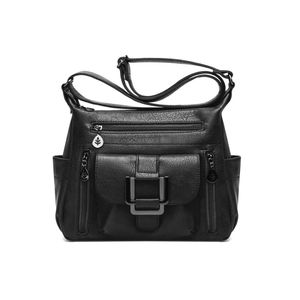Black Cross-body bag PU Leather Sling Bags 