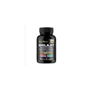 Wins Town Shilajit 8 in 1 Supplement with Ashwagandha, Rhodiola Rosea, Panax Ginseng, Turmeric, Cordyceps Mushroom, Stinging Nettle, and Ginkgo Biloba.