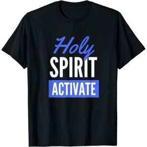 Fashion And Style Funny Christian T-Shirt “Holy Spirit Activate” – Viral Faith Meme Tee Casual Cotton Shirt Kenya funny christian t shirt kenya, christian meme tee, church humor shirt, christian casual tee