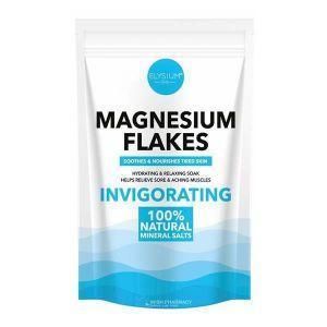 Elysium Spa Spa Magnesium Flakes INVIGORATING 100% Natural Mineral Salt-1Kg