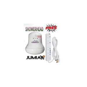 Lorenzetti Instant Hot Water Heater Shower – Best Quality Electric Shower Head with 3 Temperature Settings, Large Water Spreader + FREE 4-Way Power Extension Cable