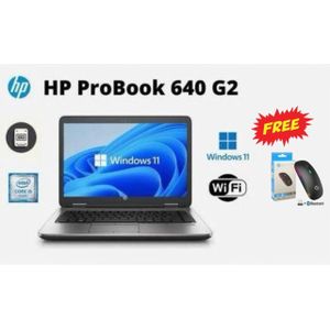 HP  Refurbished 640 G2 8GB RAM,500GB HDD Core I5 6th Gen 14" Inch Display Laptop WINDOWS 11 PRO ACTIVATED,Office & Basic Softwares Installed