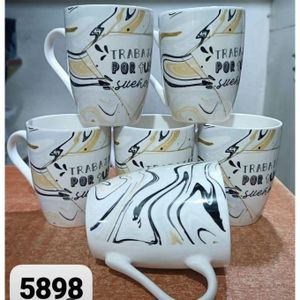 Classy 6 pcs ceramic cups