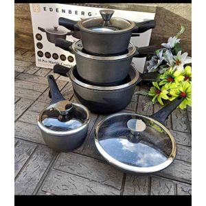 EDENBERG black nonstick cooking pots 