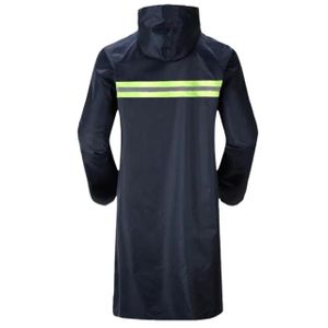 Unisex Waterproof Reflective Raincoat – Hooded Long Rain Jacket for Outdoor Work