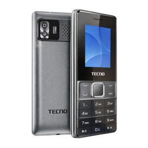Tecno T102 Dual SIM, stylish design, FM Radio, Display 1.77'' QVG, 0.08MP Back camera,  32MB ROM +32MB RAM, 1000mAh - Black