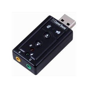 Mini external USB 7.1 channel sound card 3D audio converter adapter
