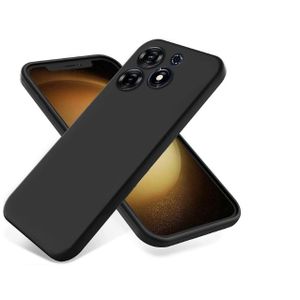 Soft Flexible Silicone Case for Poco F7 Ultra, Shockproof Anti-Scratch Slim TPU Protective Back Cover (Black)