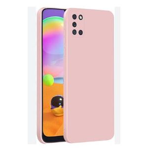 Soft Silicone Back Cover for Samsung Galaxy A31 - Pink, anti-fingerprint, anti-scratch, durable silicone case