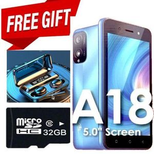 Itel A18, 50", Display, 32GB +1GB RAM (Dual Sim) 2400mAh blue & FREE F9 earbuds + 32GB memory Card