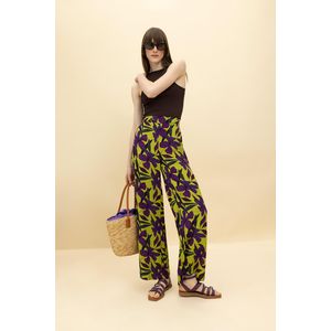 A4 Fashion 2PCS Stylish Stretchy Printed Freesize Palazzo Pants