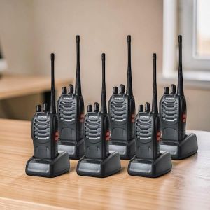 Baofeng  BF-888S Portable Large Capacity Battery Clear Sound Portable Hand-Held Security Walkie Talkie Radio Calls- 6 Pieces