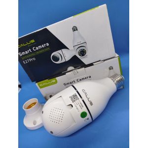 CALUS Wireless 1080P Smart Bulb Security Camera With PTZ Control And App Access