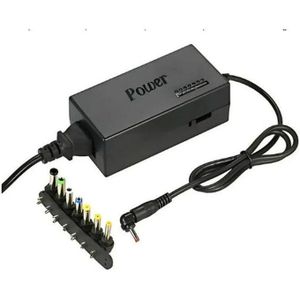 96W Universal Laptop Charger – 8 Connectors, Adjustable Voltage (12V-24V), Fast & Reliable Power for Acer, Asus, HP, Sony, Toshiba & More! 