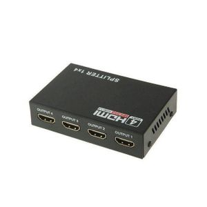 Mini HD 1080P 1 x 4 HDMI V1.4 Splitter For HDTV / STB/ DVD - Black