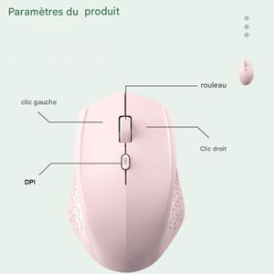 Rechargeable Silent Wireless Mouse – Bluetooth & 2.4G Dual Mode-Pink